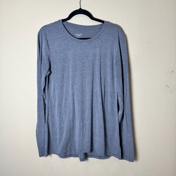 OLD NAVY ACTIVE Grey Soft Athletic Long Sleeve T Shirt w Thumbholes Size Large - Picture 5 of 8
